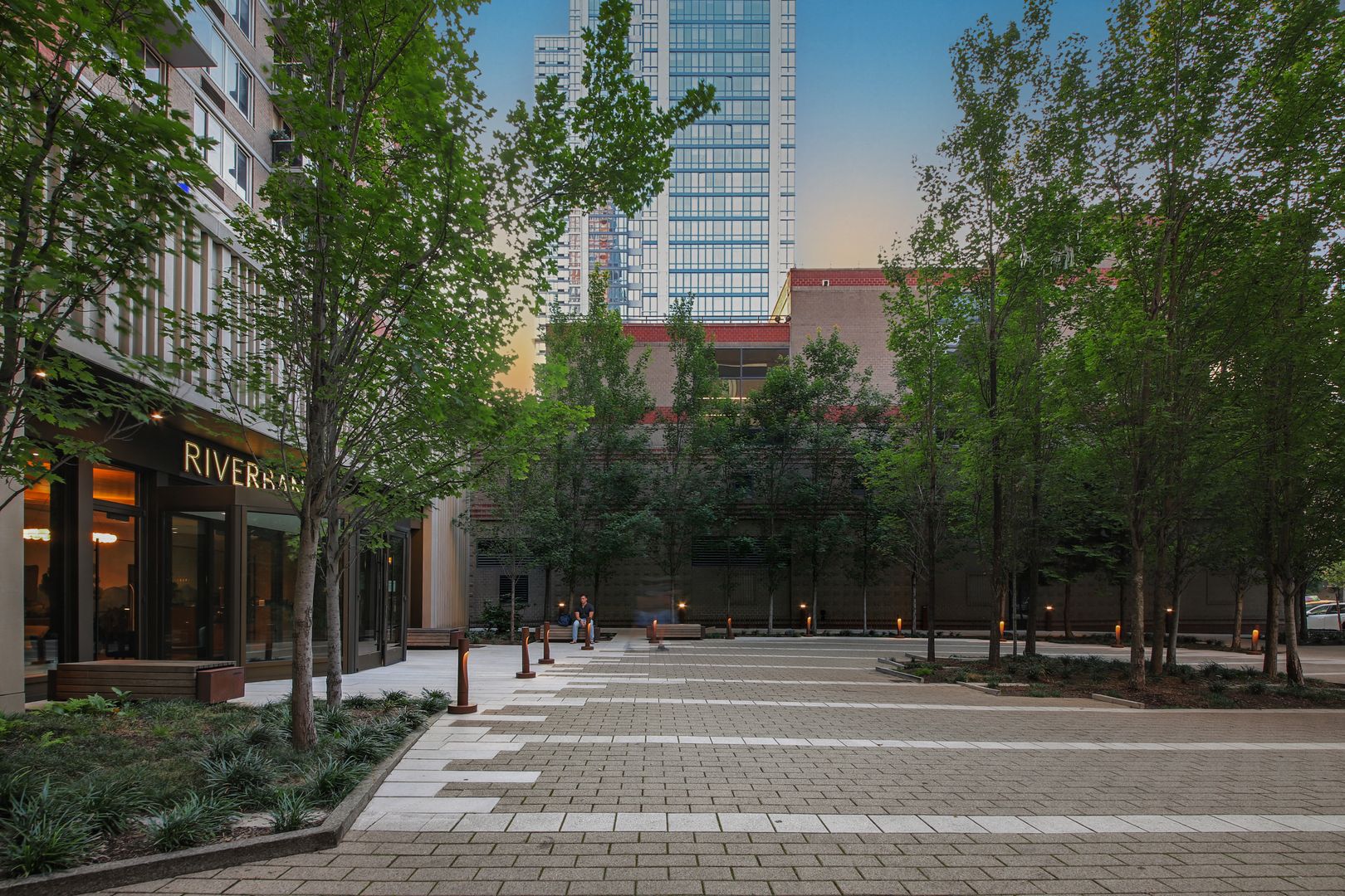 courtyard sunset