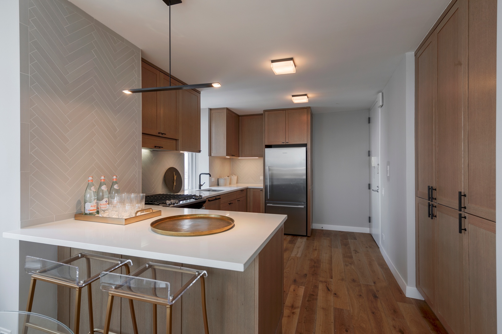 L shaped kitchen